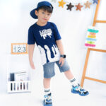 Kaos Anak Laki Laki Stylish Navy Motif Fullprint KL 009 - Image 2