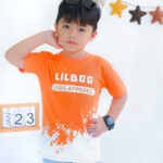 Atasan Anak Cowo Kaos Anak Laki Laki Semi Fullprint Motif Unik Orange KL 006 - Image 6