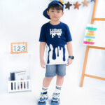 Kaos Anak Laki Laki Stylish Navy Motif Fullprint KL 009 - Image 6