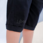 Celana Chino Pendek Anak Laki Laki Twill Stretch Hitam Lembut CT 008 - Image 6