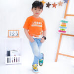 Atasan Anak Cowo Kaos Anak Laki Laki Semi Fullprint Motif Unik Orange KL 006 - Image 7