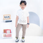 Celana Cargo Panjang Anak Laki Laki Katun Halus Stretch Khaky Kekinian CT 005 - Image 2