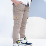 Celana Cargo Panjang Anak Laki Laki Katun Halus Stretch Khaky Kekinian CT 005 - Image 3