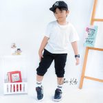 Celana Joger 3/4 Anak Laki Laki Hitam Katun Twill Stretch Lembut Stylish CT 010 - Image 6
