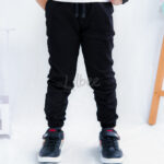 Celana Joger Panjang Anak Laki Laki Katun Soft Twill Stretch Hitam CT 009