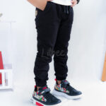 Celana Joger Panjang Anak Laki Laki Katun Soft Twill Stretch Hitam CT 009 - Image 7