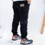Celana Joger Panjang Anak Laki Laki Katun Soft Twill Stretch Hitam CT 009 - Image 4
