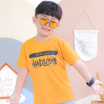 Kaos Anak Laki Laki Lilbee KL 003 Mustard Born to Be Handsome - Image 2