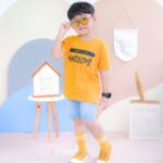 Kaos Anak Laki Laki Lilbee KL 003 Mustard Born to Be Handsome - Image 4