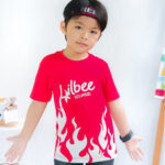 Kaos Anak Laki Laki Motif Api Merah Putih Full Print Lilbee KL 010