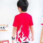 Kaos Anak Laki Laki Motif Api Merah Putih Full Print Lilbee KL 010 - Image 3