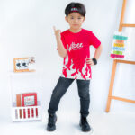 Kaos Anak Laki Laki Motif Api Merah Putih Full Print Lilbee KL 010 - Image 7