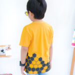 Kaos Anak Laki Laki Mustard Motif Sarang Lebah KL 011 - Image 3