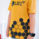 Kaos Anak Laki Laki Mustard Motif Sarang Lebah KL 011 - Image 4