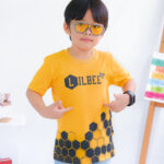 Kaos Anak Laki Laki Mustard Motif Sarang Lebah KL 011 - Image 6
