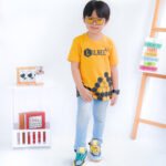 Kaos Anak Laki Laki Mustard Motif Sarang Lebah KL 011 - Image 7