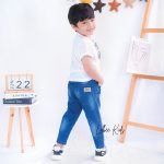 Celana Jeans Panjang Anak Laki Laki Soft Denim Biru Stretch Keren CD 001 - Image 4