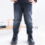 Celana Jeans Panjang Anak Laki Laki Soft Denim Hitam Stretch Keren CD 003