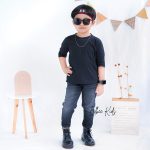 Celana Jeans Panjang Anak Laki Laki Soft Denim Hitam Stretch Keren CD 003 - Image 4
