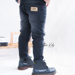 Celana Jeans Panjang Anak Laki Laki Soft Denim Hitam Stretch Keren CD 003 - Image 5